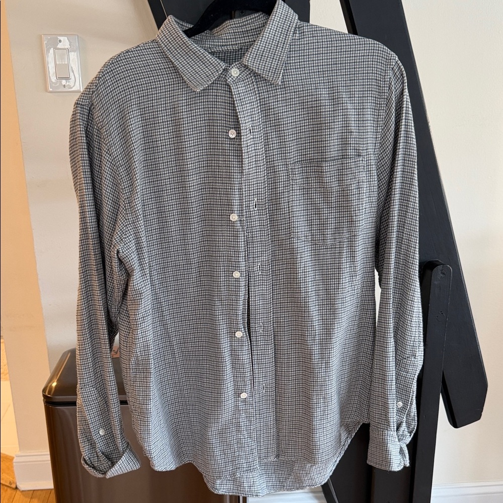 Buck Mason houndstooth Button Down flannel